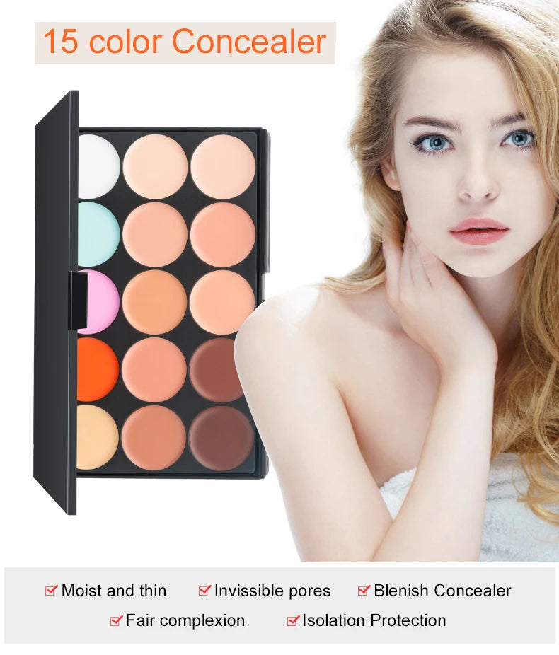 15 Colors Face Concealer Camouflage Cream