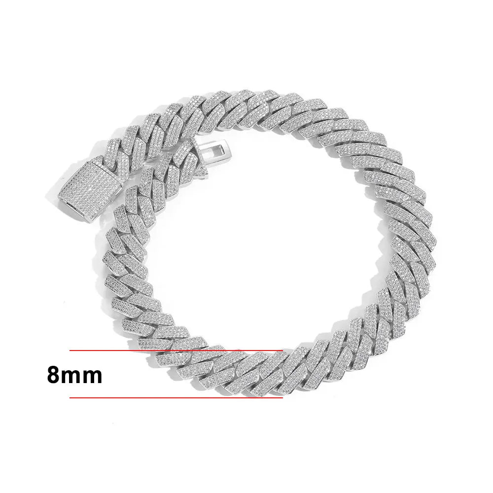 Women's VVS1 Moissanite Cuban Bracelets