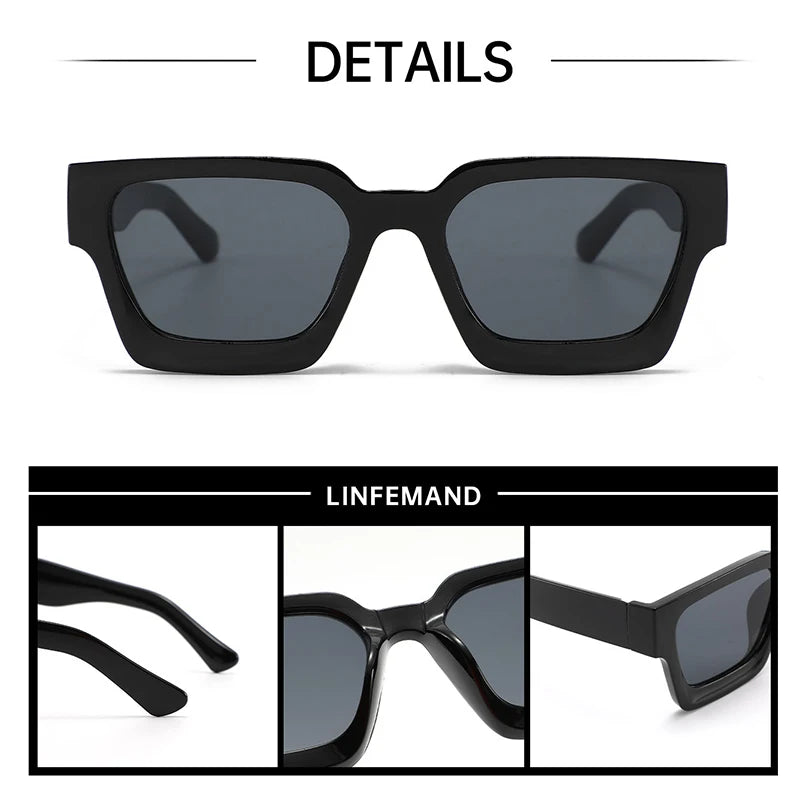 Unisex Classic Fashion Square Frame Women Glasses