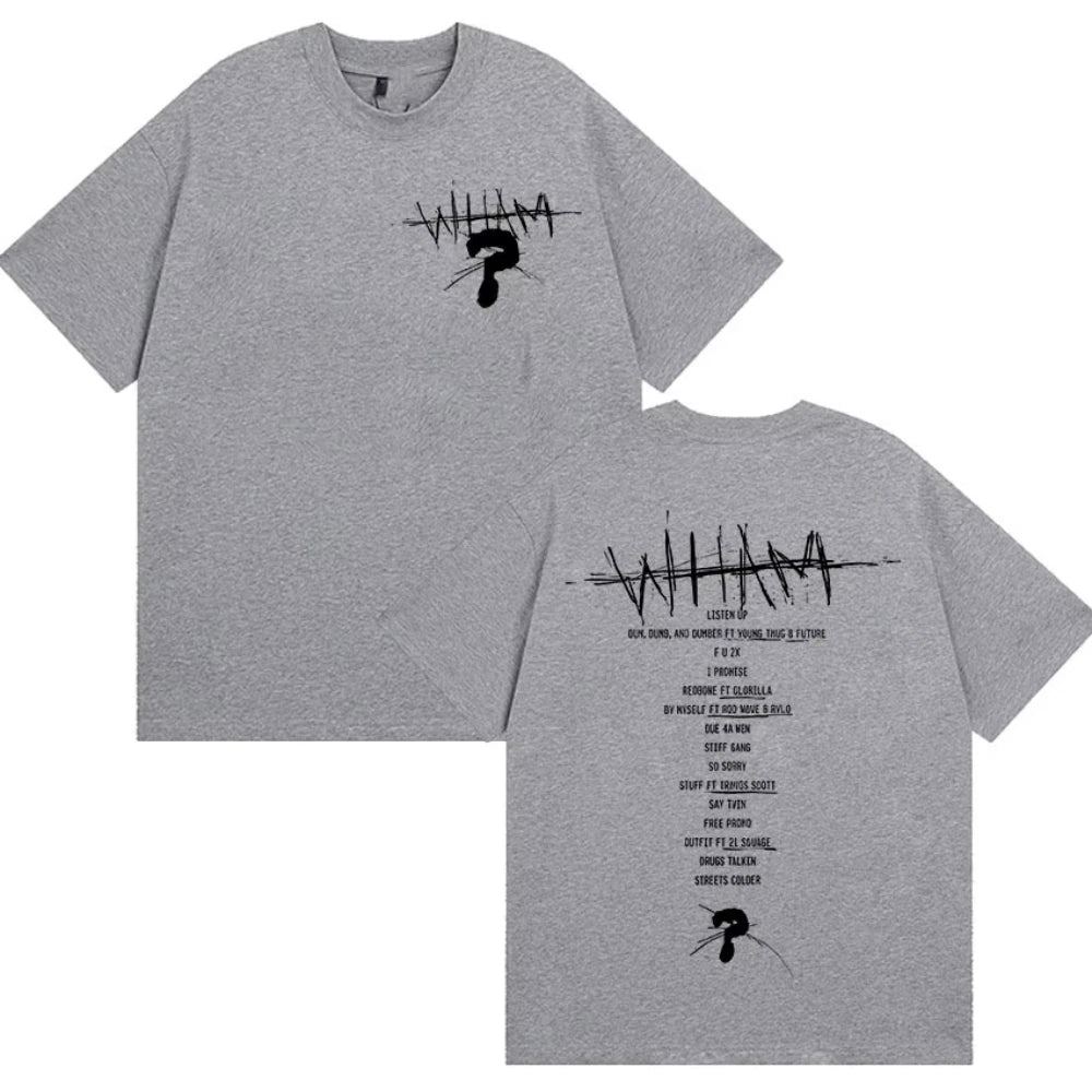 Lil Baby Wham World Tour 2025 Print T-Shirt