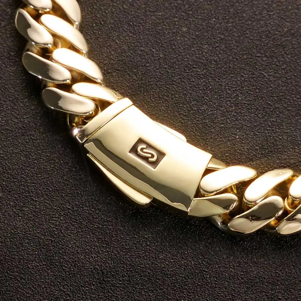 14K Gold Plated 20mm Monaco Chain