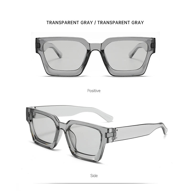Unisex Classic Fashion Square Frame Women Glasses