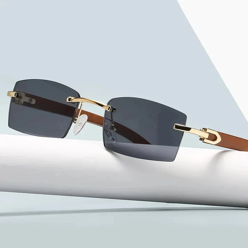 Women's Square Rimless Sunglasses