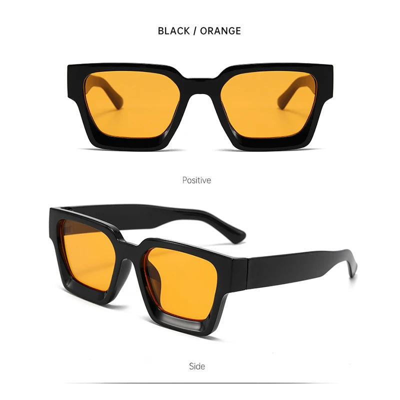 Unisex Classic Fashion Square Frame Women Glasses