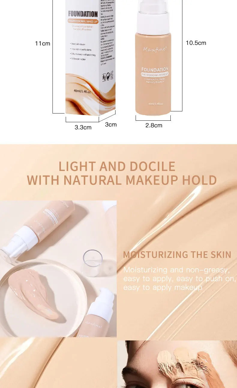 Liquid Foundation Effective Concealer Waterproof Sweat-resistant Makeup