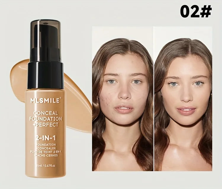 2-In-1 Oil Control Liquid Foundation and Conceal
