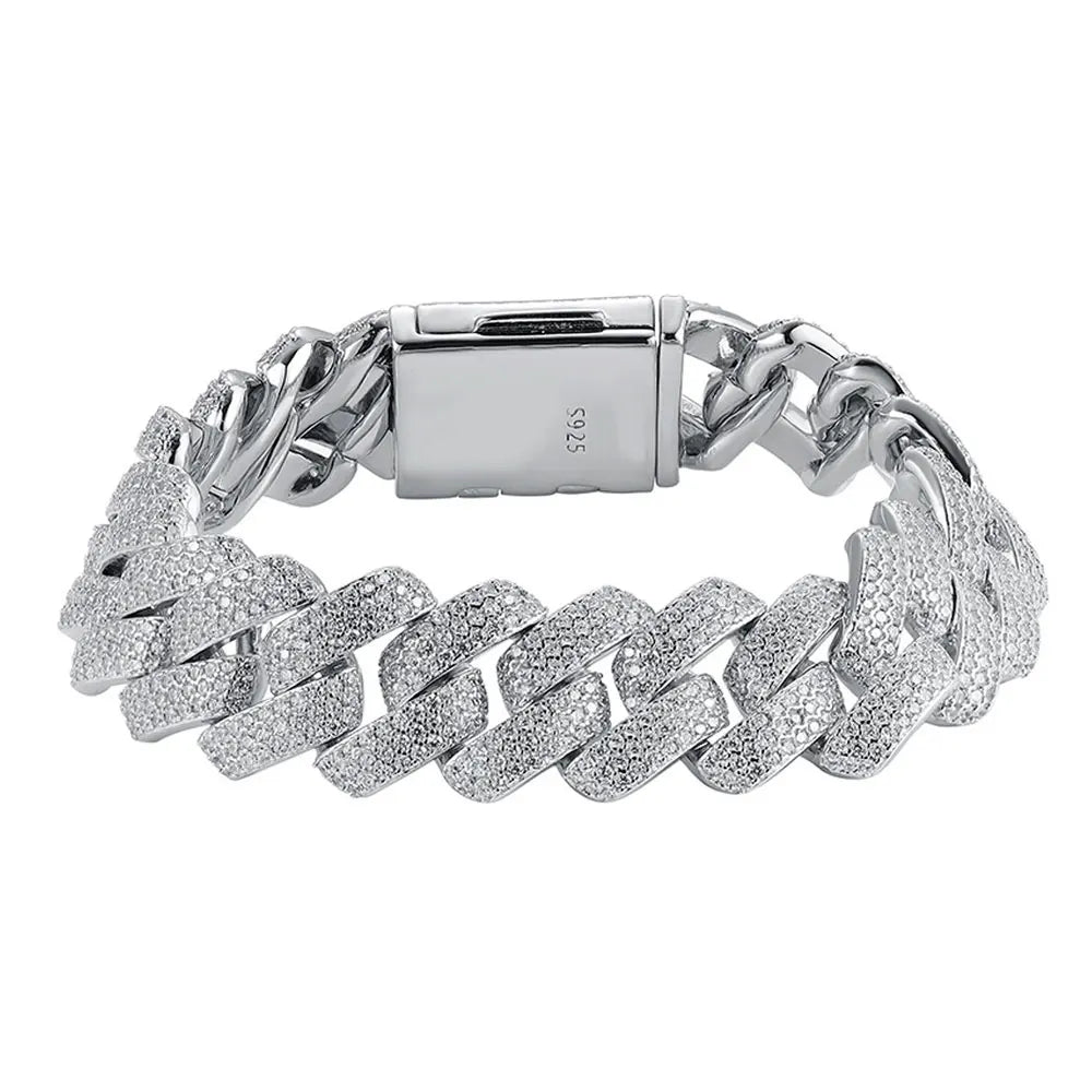 Women's VVS1 Moissanite Cuban Bracelets