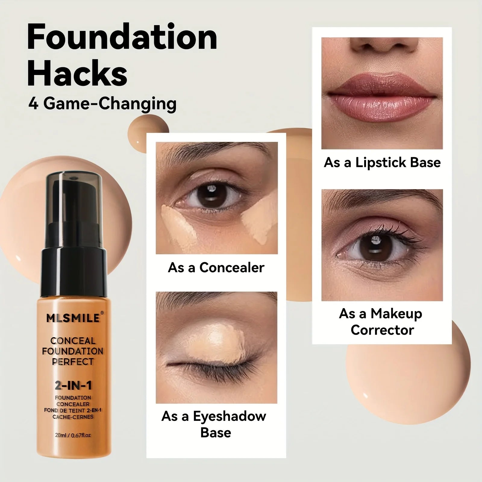2-In-1 Oil Control Liquid Foundation and Conceal