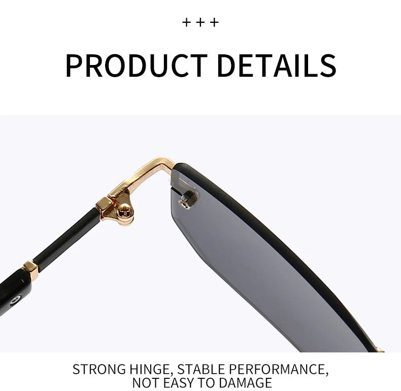 Women's Rimless Sunglasses