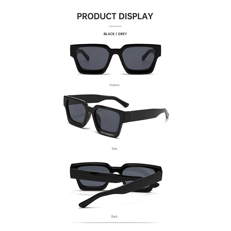Unisex Classic Fashion Square Frame Women Glasses