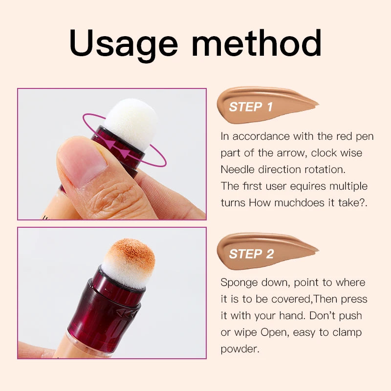 Sponge Head Concealer for Dark Circles