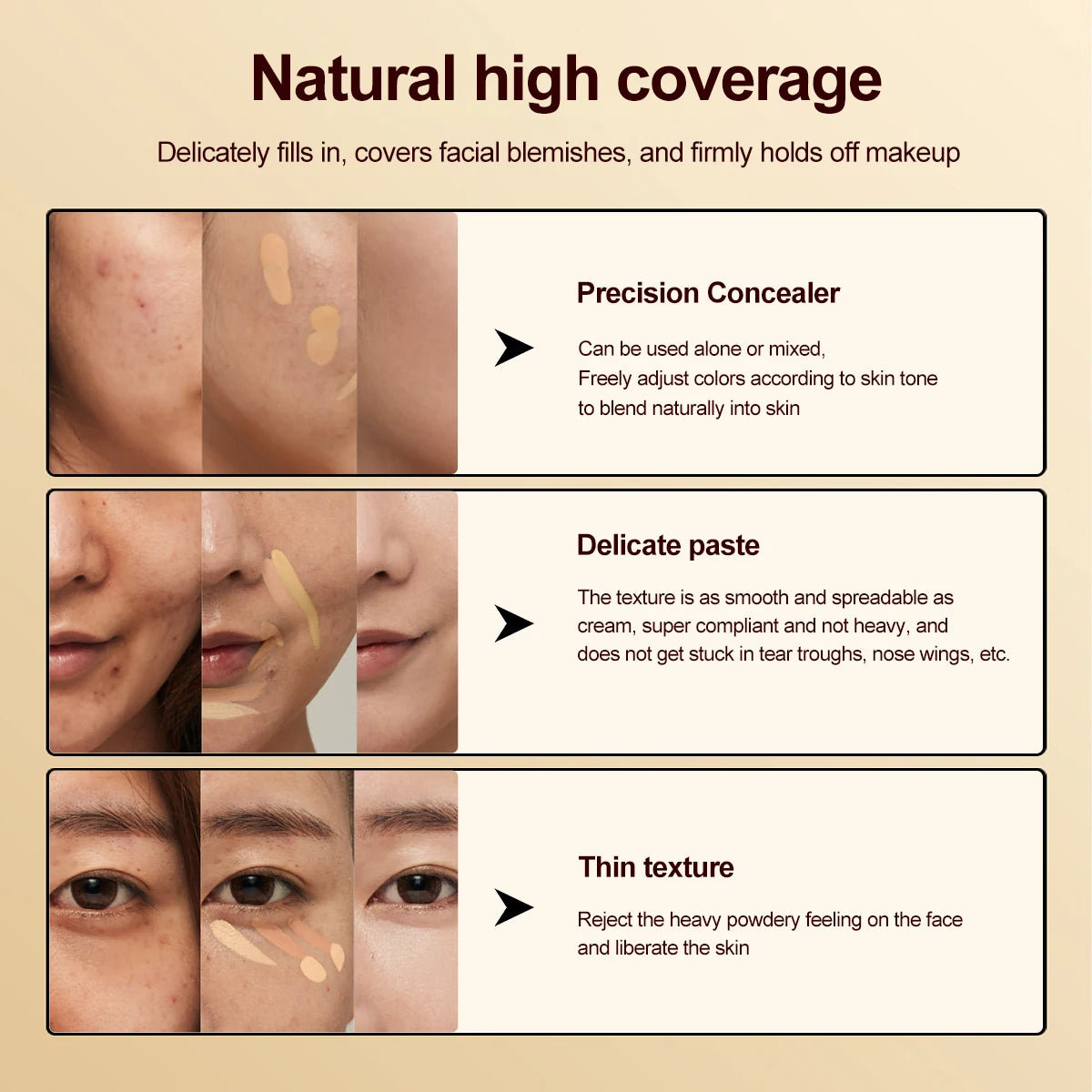 15 Colors Face Concealer Camouflage Cream