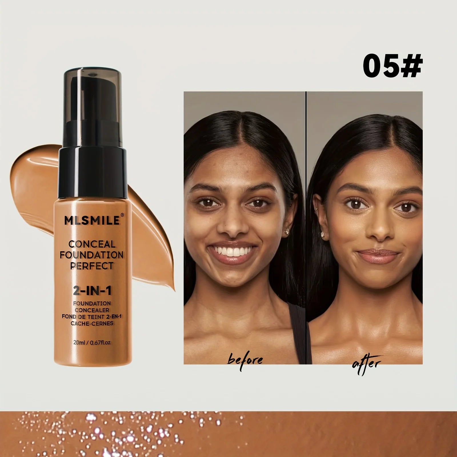 2-In-1 Oil Control Liquid Foundation and Conceal