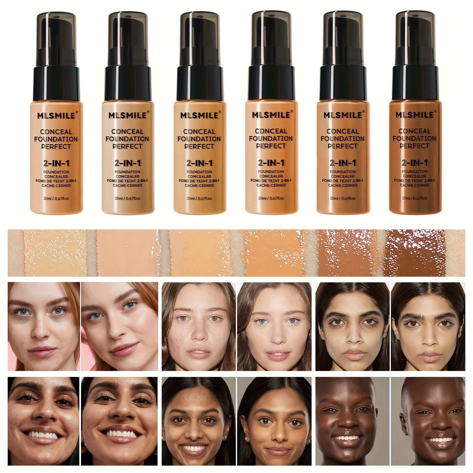 2-In-1 Oil Control Liquid Foundation and Conceal