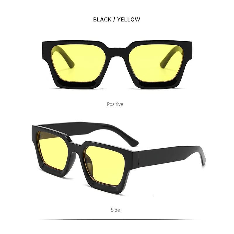 Unisex Classic Fashion Square Frame Women Glasses