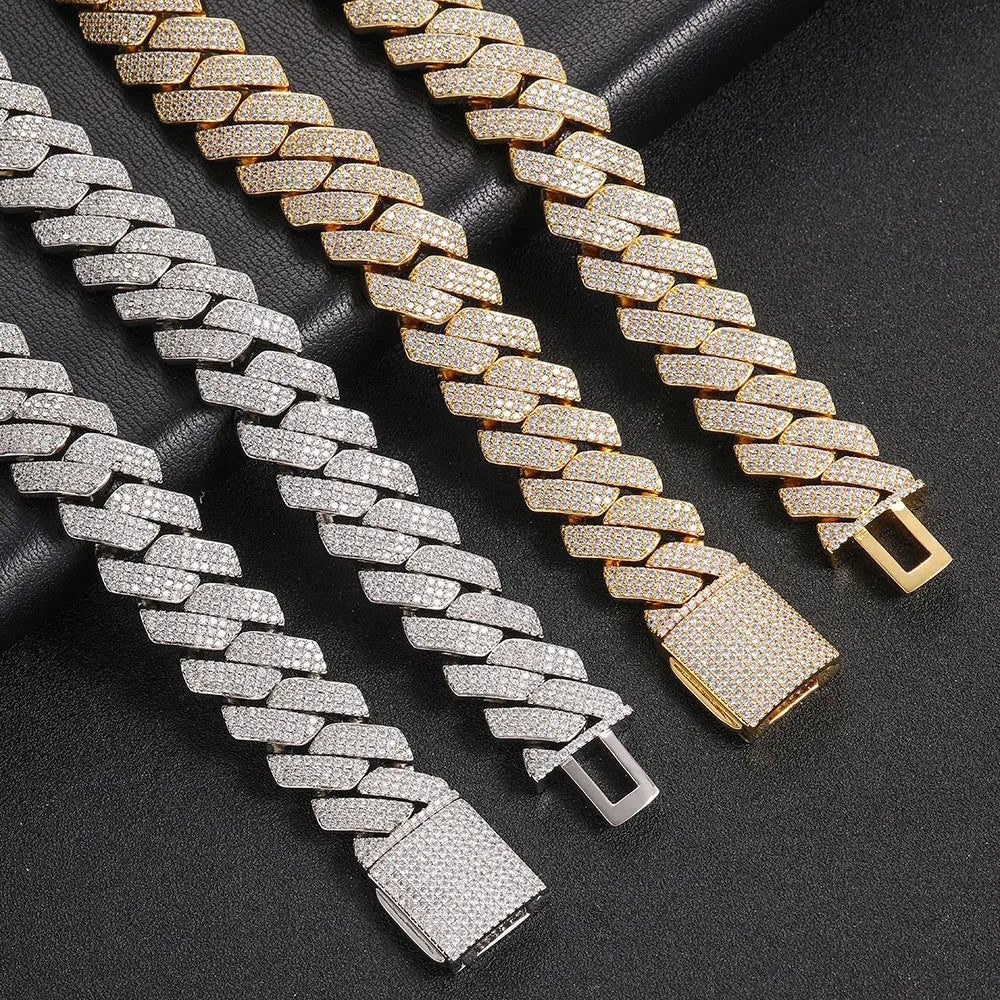 Women's VVS1 Moissanite Cuban Bracelets