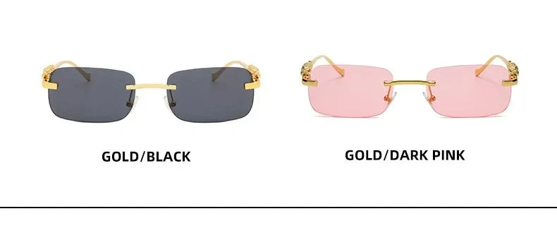 Women's Square Rimless Sunglasses