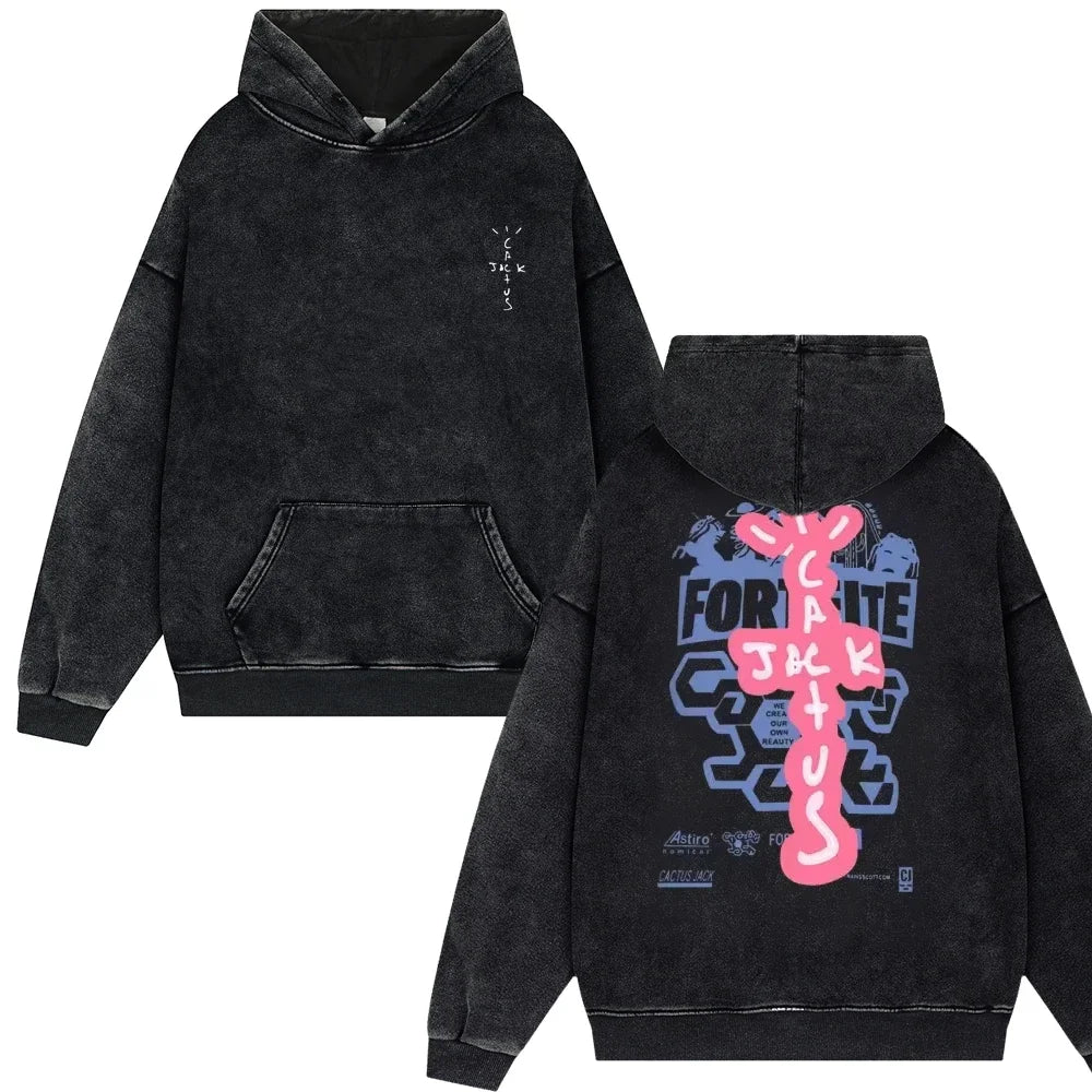 Travis Scott Look Mom I Can Fly Vintage Washed Hoodies