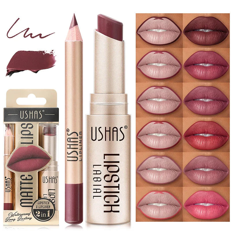 USHAS 12 Color Lip Line