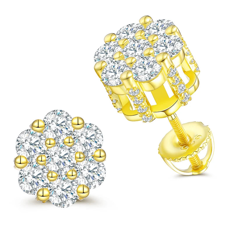 Unisex Fine Moissanite Earrings