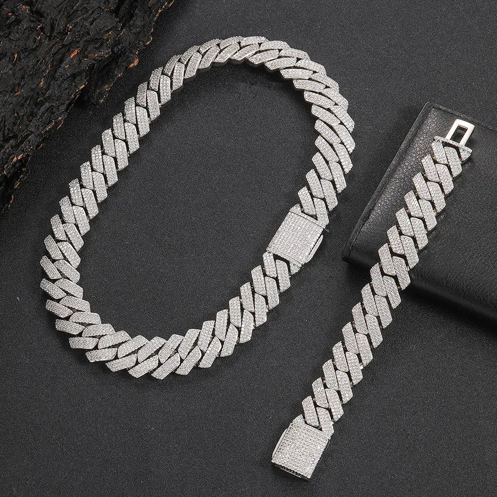 Women's VVS1 Moissanite Cuban Bracelets