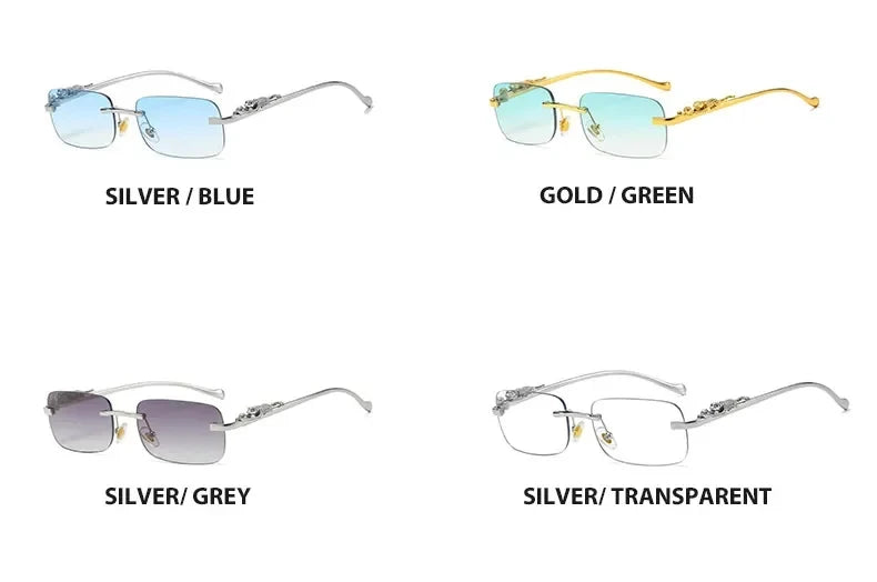 Women's Square Rimless Sunglasses