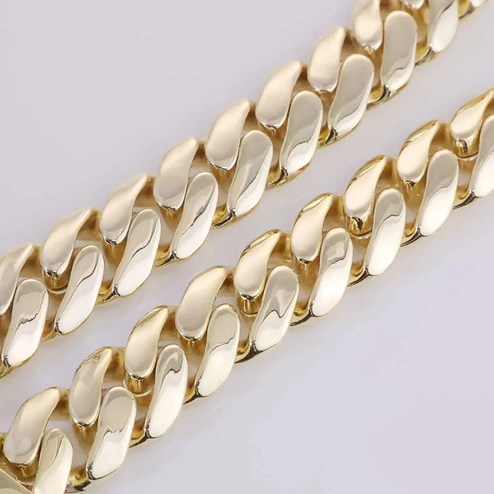 14K Gold Plated 20mm Monaco Chain