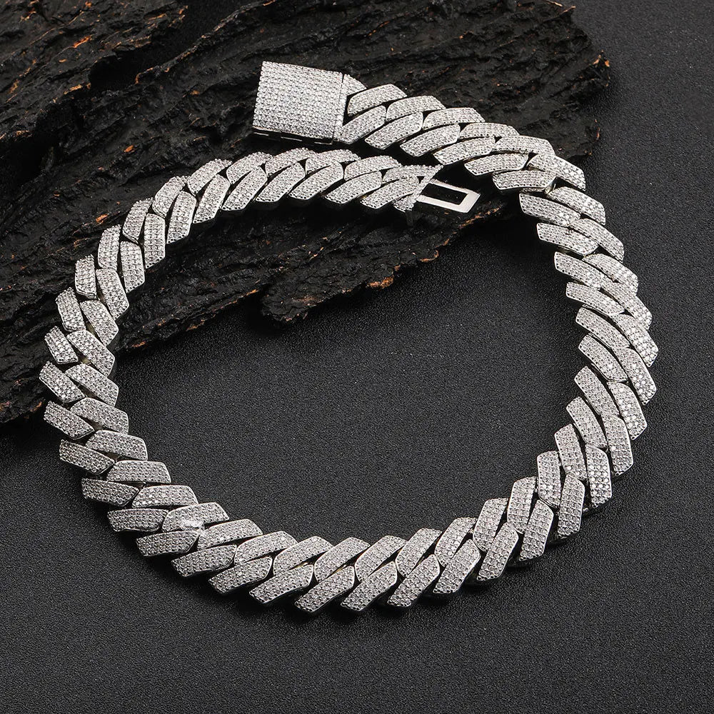 Women's VVS1 Moissanite Cuban Bracelets