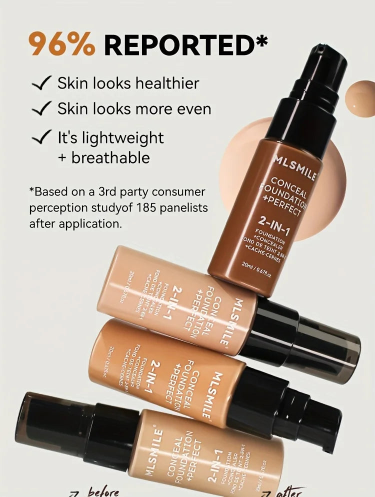 2-In-1 Oil Control Liquid Foundation and Conceal