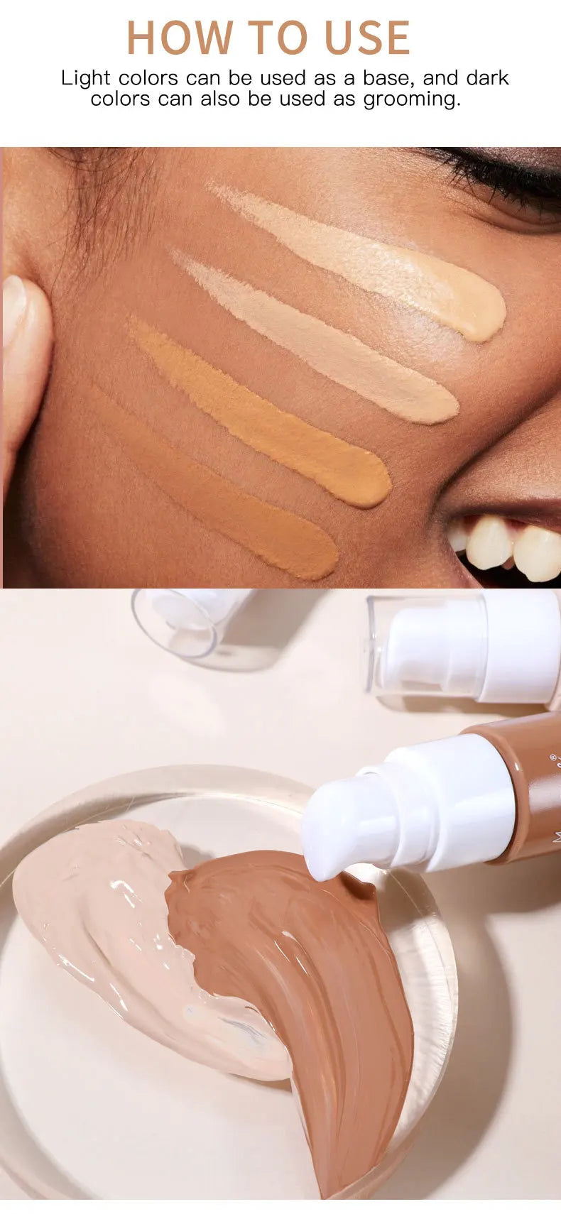 Liquid Foundation Effective Concealer Waterproof Sweat-resistant Makeup