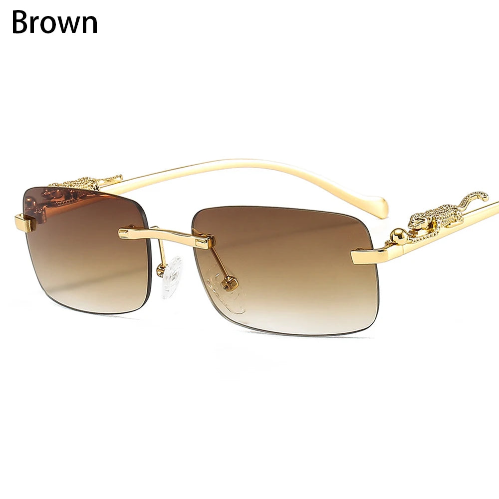 Women's Square Rimless Sunglasses