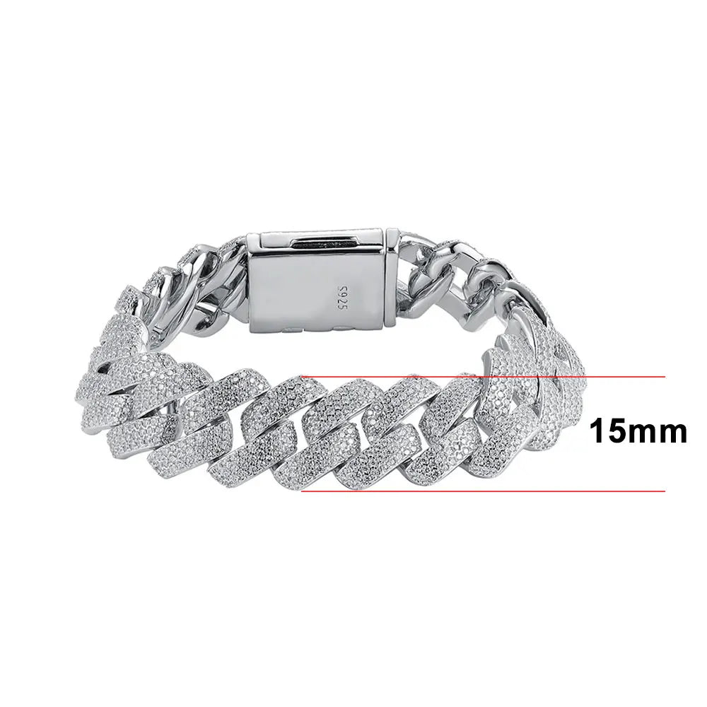 Women's VVS1 Moissanite Cuban Bracelets