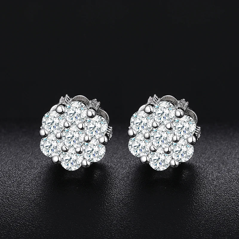 Unisex Fine Moissanite Earrings