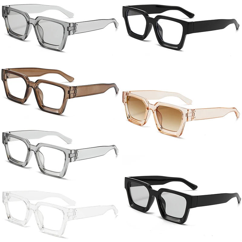 Unisex Classic Fashion Square Frame Women Glasses