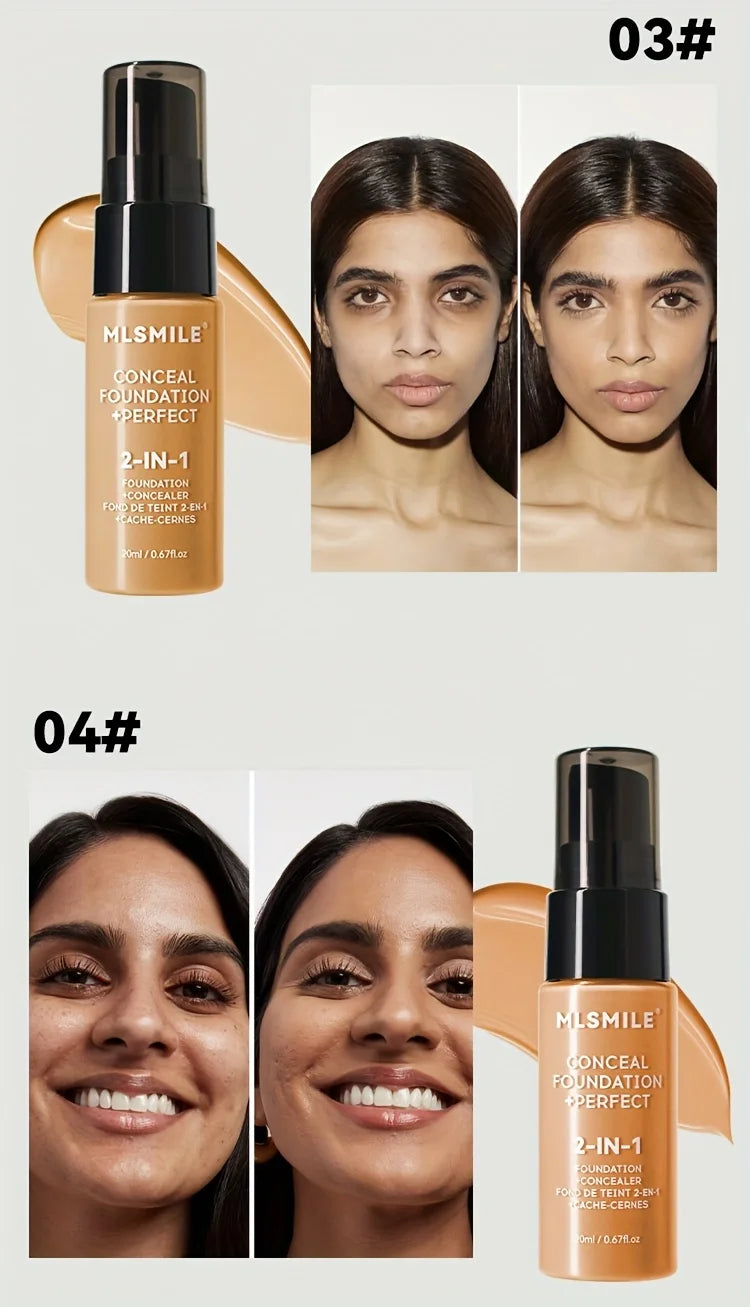 2-In-1 Oil Control Liquid Foundation and Conceal