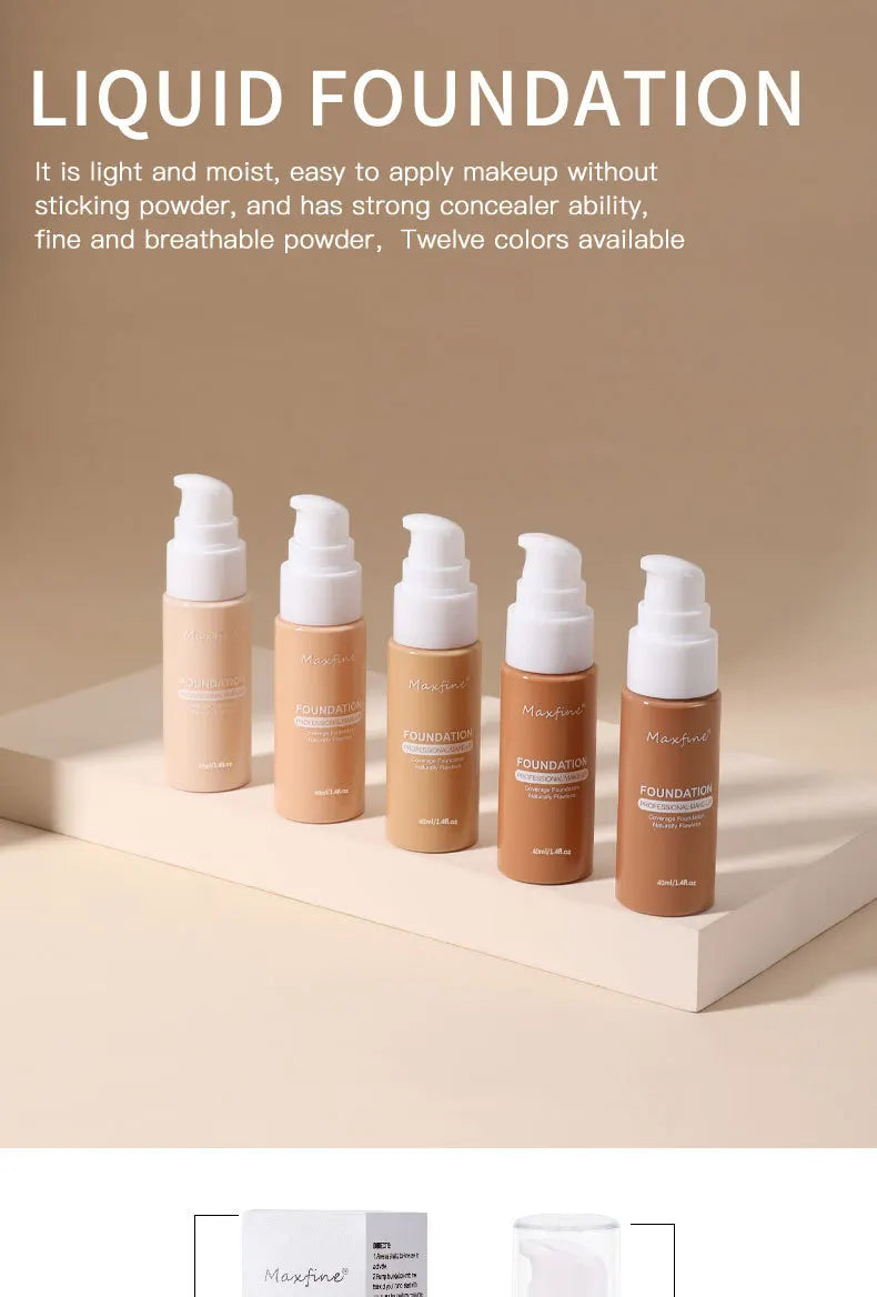 Liquid Foundation Effective Concealer Waterproof Sweat-resistant Makeup