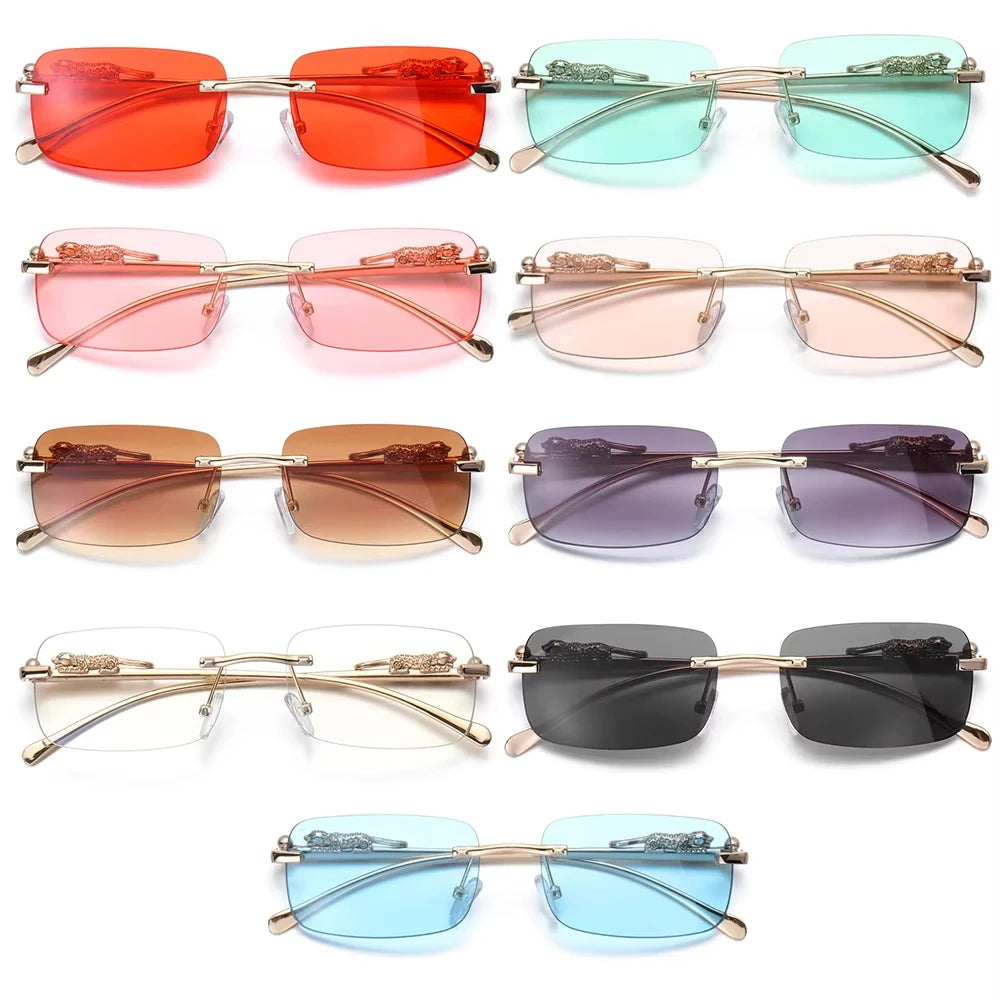 Women's Square Rimless Sunglasses