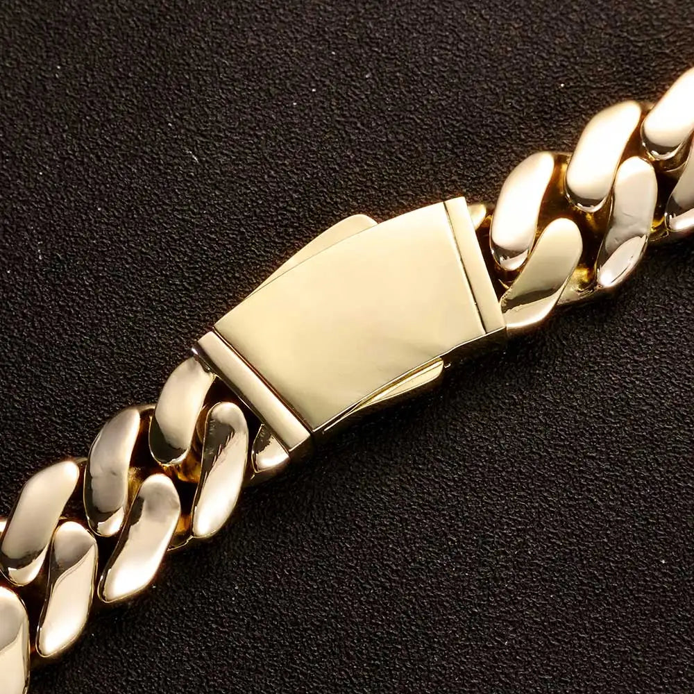 14K Gold Plated 20mm Monaco Chain