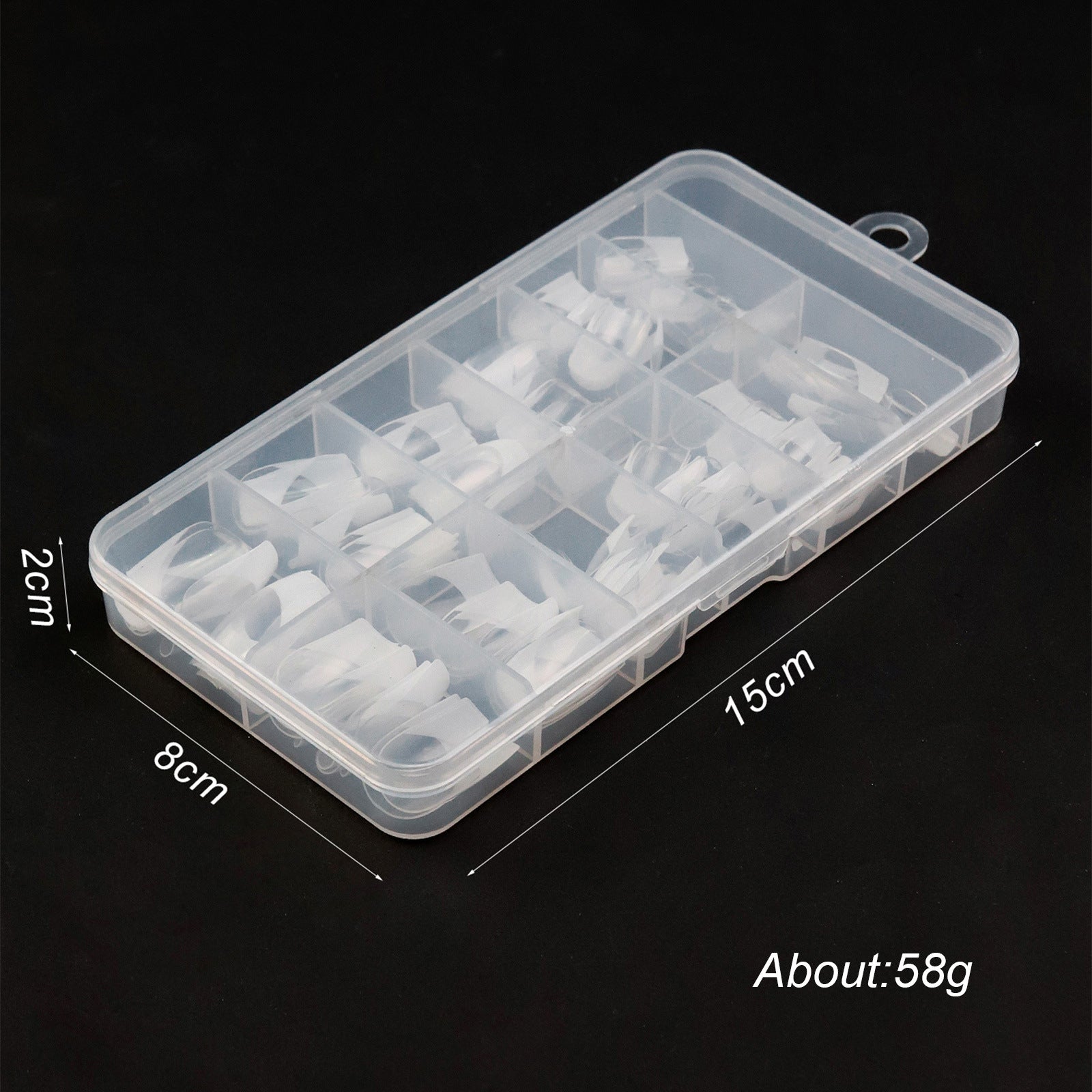 Acrylic French Nails Medium Length Square