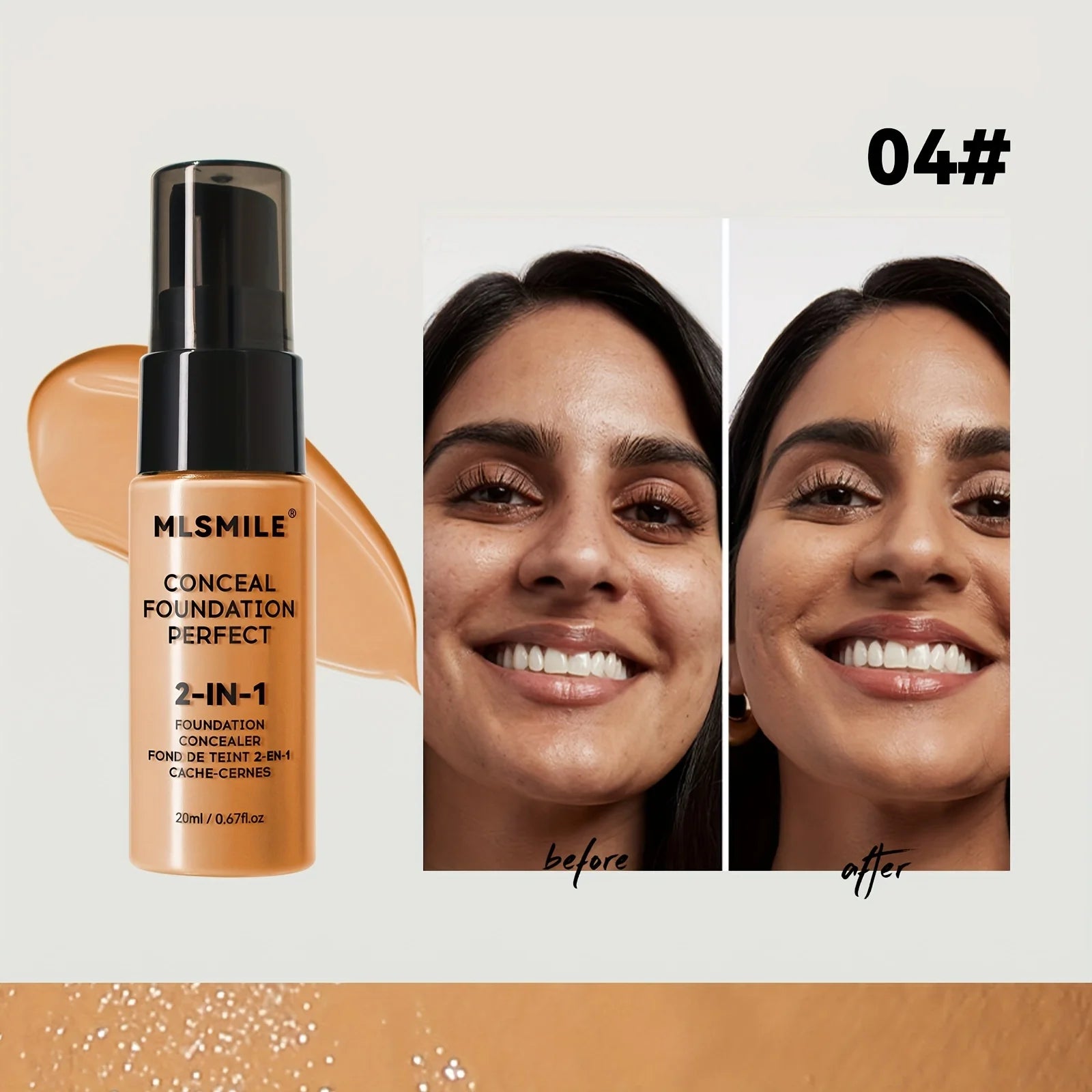 2-In-1 Oil Control Liquid Foundation and Conceal