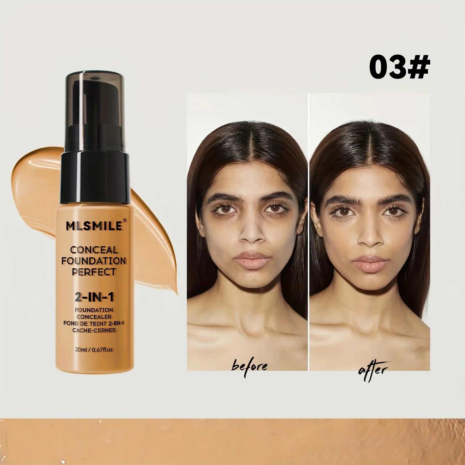 2-In-1 Oil Control Liquid Foundation and Conceal