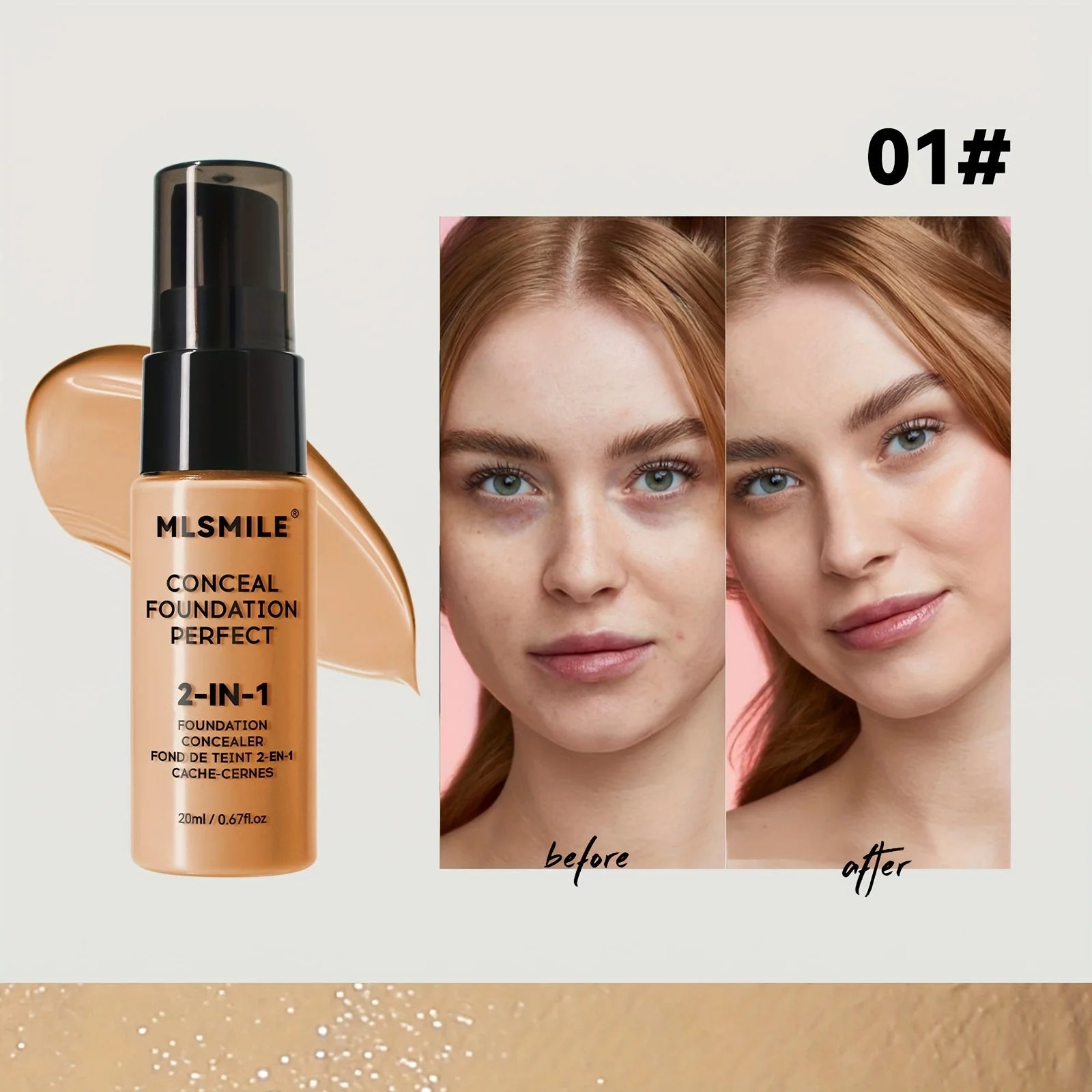 2-In-1 Oil Control Liquid Foundation and Conceal