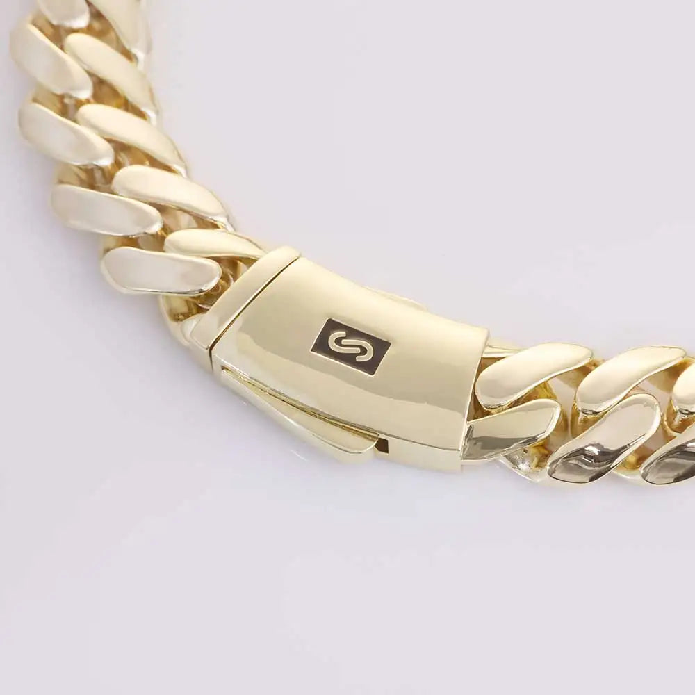 14K Gold Plated 20mm Monaco Chain