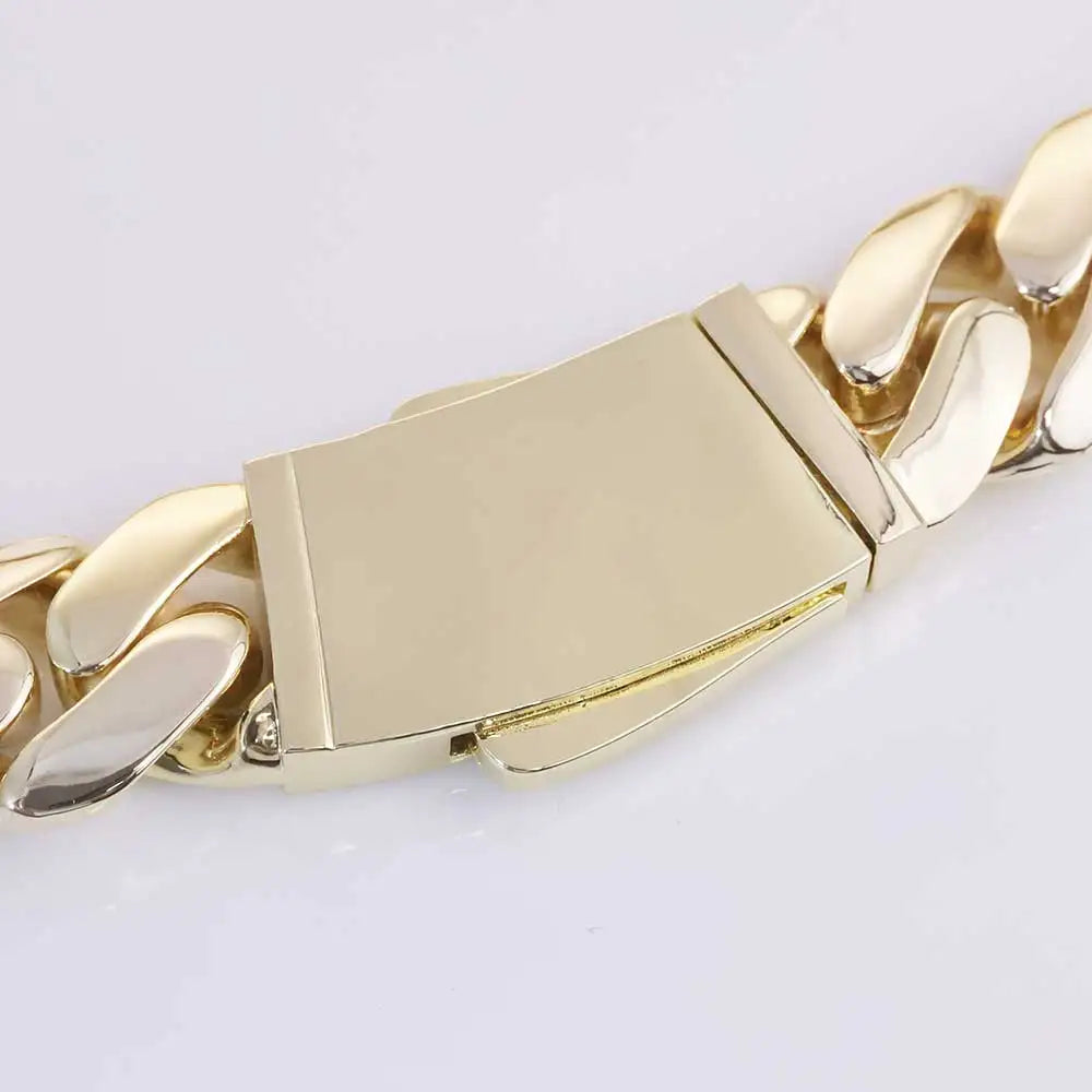 14K Gold Plated 20mm Monaco Chain