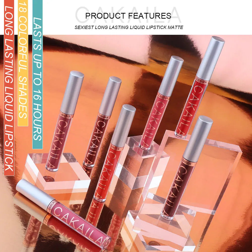 CAKAILA 6-Color Lip Gloss Lipstick Set
