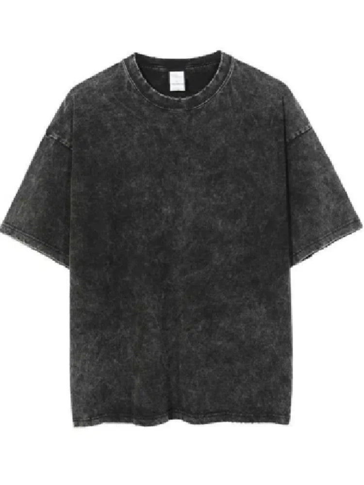 2025 Washed Vintage Street Hip Hop Retro Punk T-Shirt