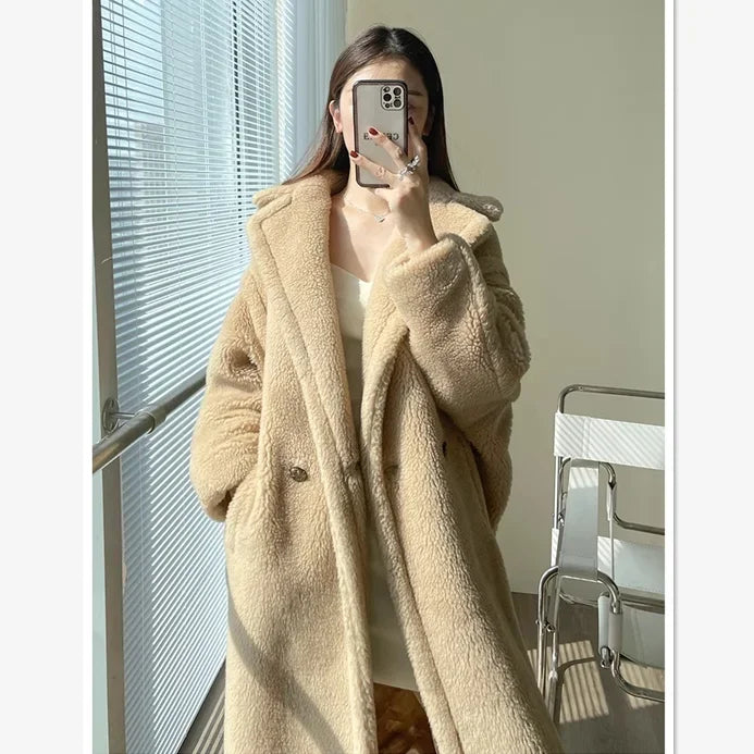 Women's Winter Lamb Wool Coat