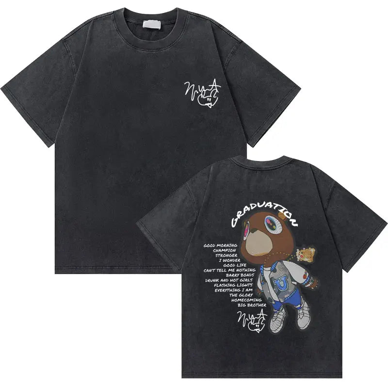 Kanye West Graduation Bear Graphic Men's T-Shirt