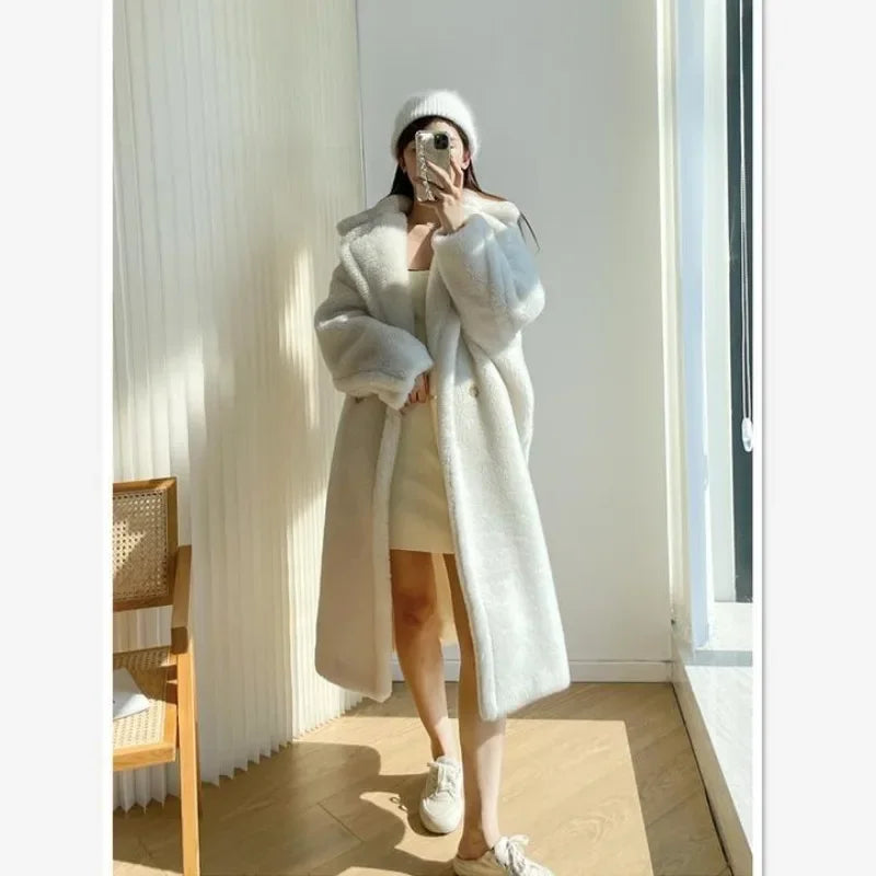 Women's Winter Lamb Wool Coat