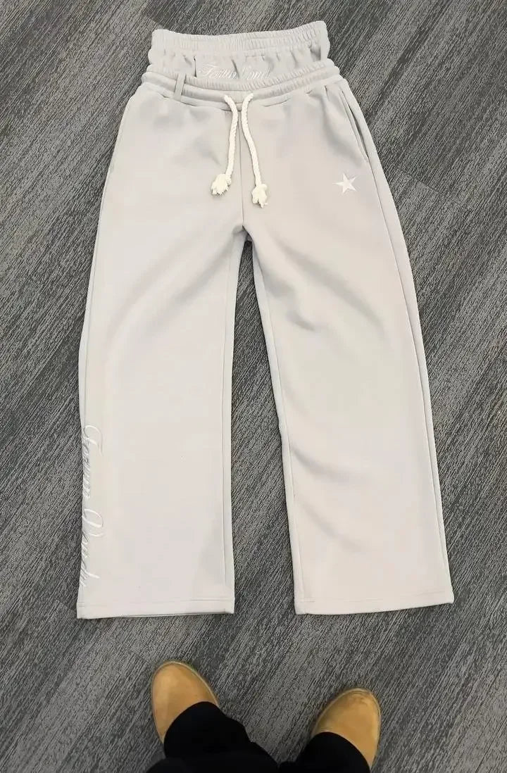 Loose Double Waist Men Sweatpants